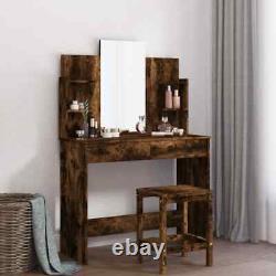 Lechnical Dressing Table with Mirror Oak 96 x 39 x 142, Dressing Table W5M3