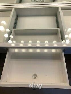 Lullabellz Slaystation Dressing table + Hollywood mirror with lights XL
