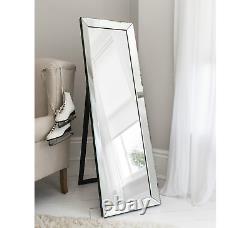Lumi Venetian Glass Frame Cheval Full Length Free Standing Mirror 155cm x 48cm
