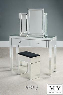 Luxury Mirrored Dressing Console / Table 4 Legs
