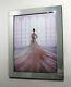 Mirror Frame Lady In Dress With Glitter Liquid Crystal Glass Wall Art 95x75cm