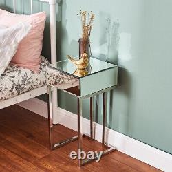 Mirror Glass Vanity Dressing Table Bedside Table Makeup Dresser Table Console