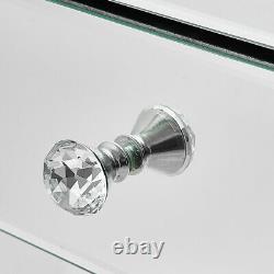 Mirror LED Light Dressing Table Bedroom Bedside Cabinet Console Dresser Glass