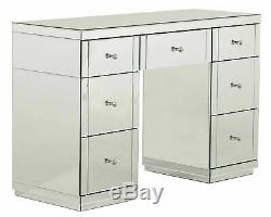 Mirrored 7 Drawer Dressing Table