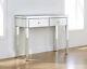 Mirrored Bedroom Glass Dressing Table /bedside Tables / Mirror Console Vanity Uk