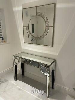 Mirrored Console Dressing Table AND Matching Mirror, Living Room Hallway Bedroom