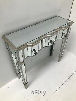 Mirrored Console Dressing Table Desk 3 Drawer Vintage Venetian Glass Furniture
