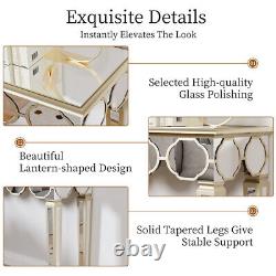 Mirrored Console Table Glass Dressing Table Bedroom Bevelled Venetian Furniture