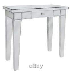 Mirrored Console Table Hallway Furniture Venetian Dressing Table Storage Drawer