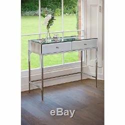 Mirrored Console Table Hallway Furniture Venetian Dressing Table Storage Drawers