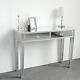 Mirrored Dressing Makeup Table Bedroom Vanity Desk Living Room Console Table