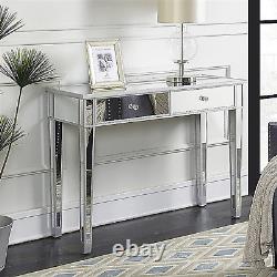 Mirrored Dressing Makeup Table Bedroom Vanity Desk Living room Console Table