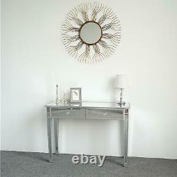 Mirrored Dressing Table 2 Drawer Clear Mirror New Furniture