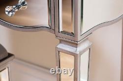 Mirrored Dressing Table Birlea Elysee 5 Drawer Mirror Furniture Crystal Handle