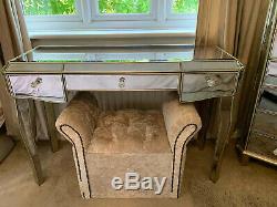 Mirrored Dressing Table By Next 3 Drawers Juliette Range Furniture