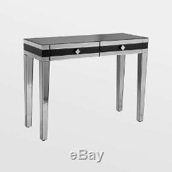 Mirrored Dressing Table Drawers High Gloss Glass Make Up Vanity Desk Furniture