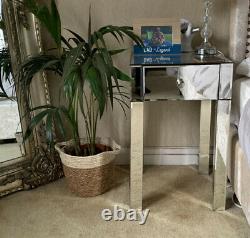 Mirrored Dressing Table Set And 2x Mirrored Bedside Tables