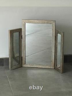 Mirrored Dressing Table Set Vanity Mirror Stool Bedroom Furniture Venetian