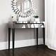 Mirrored Dressing Table In Grey Crystal Bedroom Furniture