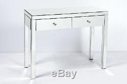 Mirrored Furniture Console Table or Dressing Table 2 Drawer Hallway Venetian