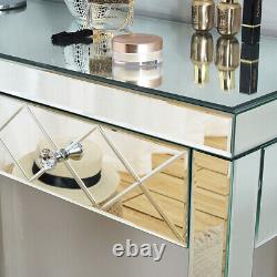 Mirrored Glass Console Dressing Table Venetian Bedroom Hallway Home Furniture