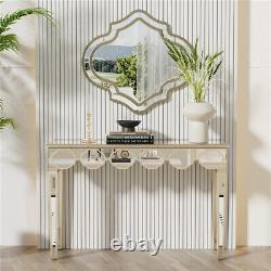 Mirrored Glass Console Table Side Hall Makeup Dressing Table Glass Sofa Table