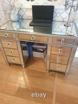 Mirrored Glass Desk/Dressing Table
