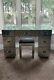 Mirrored Glass Dressing Table With Stool