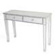 Mirrored Makeup Table Desk Vanity For Women With 2 Drawers