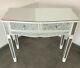 Mirrored Mosaic Crackle Dressing Table Console Table With Drawers