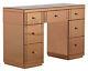Mirrored Rose Gold Dressing Table Seven Drawers Bedroom Furniture