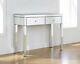 Mirrored Venetian 2 Drawer Dressing Table Console Table
