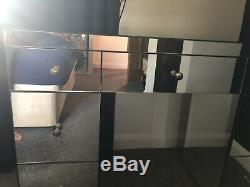Mirrored glass Dressing Table