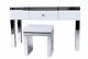 Mirrored White Dresser Table Glass Set One Draw With Dressing Stool/bedroom Home