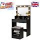 Modern Dressing Table Set With Led Lights Mirror And Drawer