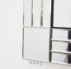 Molly Modern Full Length All Glass Triple Bevelled Long Dressing Mirror 120x40cm