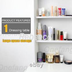 New Dressing Makeup Vanity Set with 10 Dimmable Large LED Lighted Mirror & Stool