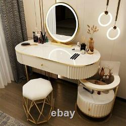 New Modern Luxury Makeup Dressing Desk Bedroom Cabinet Vanity Table With Mirror