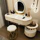 New Modern Luxury Makeup Dressing Desk Bedroom Cabinet Vanity Table With Mirror