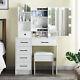 New Modern Vanity Set Bedroom Organizer Hollywood Makeup Dressing Table With Stool