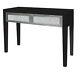New Stunning Glitz Mirrored Glass Crushed Black 2 Drawer Console Dressing Table