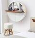 Nordic Dressing Table Set With Mirror And Stool Wall Mounted Vanity Space Saving