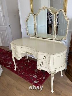 Olympus French Louis Cream Dressing Table (glass top included, not shown)