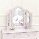 Pink Tabletop Vanity Mirror Vanity Triple Table Mirror Dressing Table Mirror