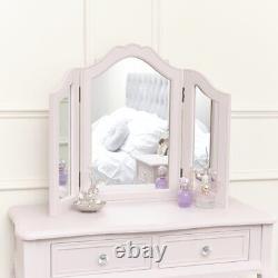 Pink Tabletop Vanity Mirror vanity triple table mirror dressing table mirror