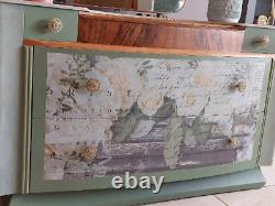 Reduced! Vintage M Century Dressing Table Chest of Drawers with Detachable Mirror