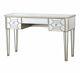 Rosa Dressing Table / Desk With Drawers Mirrored Open Box Vida Living
