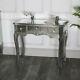 Silver Mirrored Console Dressing Table Shabby Vintage Chic Bedroom Living Room