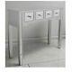 Silver Mirrored Dressing Table Console Drawers Venetian Glass Bedroom Hallway