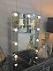 Smoked Glass 9 Dimmable Led Lights Bulbs Dressing Table Vanity Bedroom Mirror